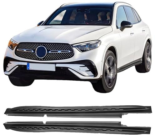 Modifycar - Marchepieds latéraux en aluminium noir pour Mercedes GLC SUV + Coupé (X254/C254) à partir de 2023