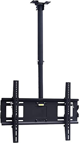 HPTHLY Soporte de Techo para TV LCD con inclinación y Giro, Compatible con la mayoría de televisores de Pantalla Plana y Curva de 32 a 65 Pulgadas, Carga máxima de hasta 50 kg/1,(2.5m)