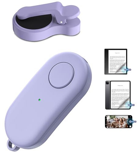 Volteador de página con control remoto para lectores electrónicos Kindle Paperwhite Oasis Kobo, accesorios para iPhone, iPad, tabletas Android, novelas de lectura, grabación de video de cámara y