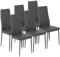ZZINOKE Lot de 6 chaises de Salle à Manger, Pieds en métal,Assise rembourrée,Chaise Cuisine, pour Salle à Manger, Salon, Cuisine, Gray