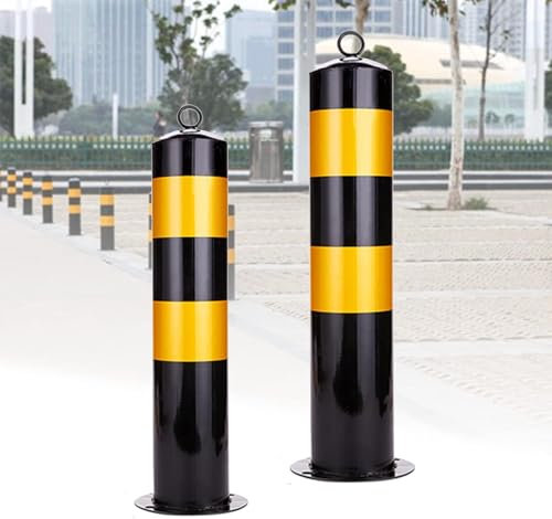 Parkpoller aus Beton, Sicherheitspfosten für Einfahrten, Parkpoller, Absperrung für Autos, reflektierendes Klebeband, Sicherheitspfosten für Einfahrten, Metallpoller für den industriellen, g