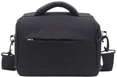 Hosoncovy Digital Camera Storage Bag Travel Case Single Shoulder Camera Bag for Canon Nikon Sony SLR DSLR Cameras and Accessories (Black)