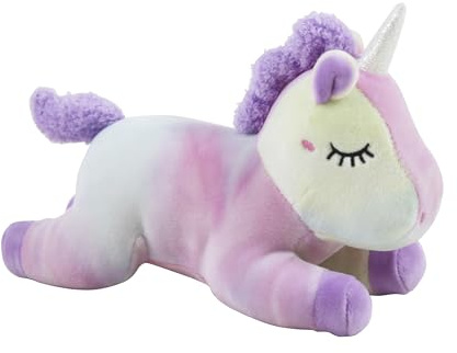 Eurowrap 8 Plush Unicorn Teddy Bear Toy - Pink/White/Purple - Soft Plush Toy - Perfect for Children, Gifts, Birthdays, for Kids