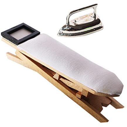 TOYANDONA Mini Casa De Planchar Decoración Creativa Mesa De Planchar para Juguetes