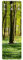 Wandgarderobe inkl. 5 Haken Wald Bäume platzsparendes Design - Made in Germany - Motiv Modern Flurgarderobe grün schmal Garderobenpaneel 2664