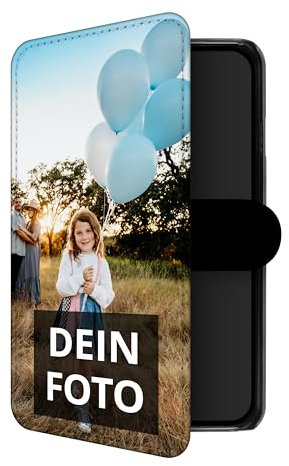 PhotoFancy® - Personalisierte Handyhülle für Apple iPhone 16e - Hülle mit Foto - Handyhülle selbst gestalten (Flipcase)