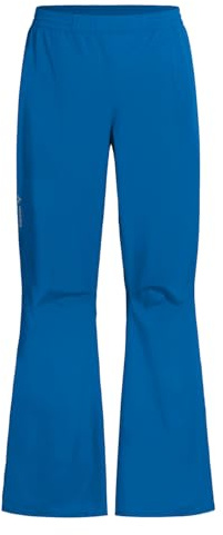 VAUDE Regenhose Herren Drop Pants lI, wasserdichte Outdoorhose für Fahrrad, leichte Überhose, atmungsaktive Fahrradhose, schnell überziehbar - Radiate Blue Uni, M