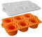 Molde Para Polos De Helado,Molde Para Polos Infantiles | Bandeja Suave Reutilizable De Silicona Con 6 Cavidades Para Alimentación Infantil, Meriendas, Leche Materna, Fruta, Pasteles Y Congelación De Y