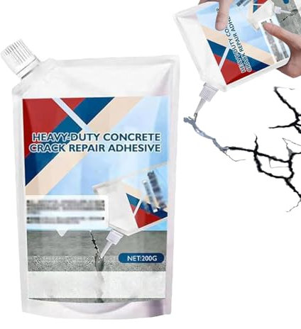 Ciment Prompt, Mortier Multi-usages Prêt À Mélanger, Hydrofuge Beton, Mortier De Réparation Pour Joints Et Fissures En Intérieur Et Extérieur, Confection De Mortier À Prise Rapide, 200ml