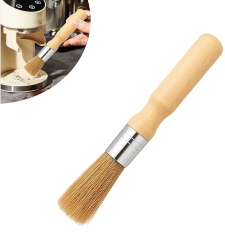 1 Stück Barista Pinsel, Reinigungspinsel Kaffeepinsel, Kaffee Pinsel, Kaffeebürste Reinigungsbürste Kaffeepulver Für Kaffeemühlen Espressomaschine Barista Zubehör Küchenpinsel, Naturborsten