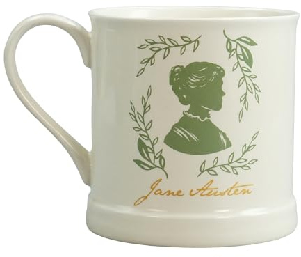 Half Moon Bay Jane Austen Mug Vintage Shape 375ml Jane Austen | Ceramic Mug | Tea Coffee Cup | Novelty Gift | Collectible | Official Licensed Merchandise