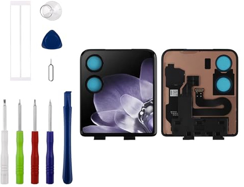 Duotipa Pantalla LCD de 4 pulgadas compatible con Xiaomi Mix Flip 2405CPX3DC, 2405CPX3DG, pantalla LCD táctil, digitalizador, montaje con kit de herramientas de reparación