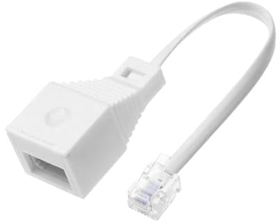 ROHMERIQUE 1 PCS RJ11 To BT Socket Adapter, 4-Wire Female Voice Converter for Phone, Modem, Router & Printer, 10cm Durable Cable, Plug & Play Stable Connection for Home & Office Use