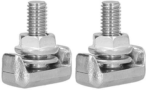Elprico Pernos en T de Batería de Acero Inoxidable, Repuesto Duradero para Apto para 2007-2014, Resistente Al óxido, 2 uds.