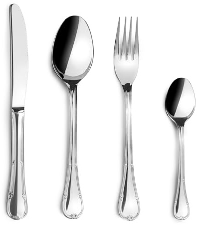 JAY 16053524-16045524 - Besteckset für 6 Personen, Packung 24, E... | Langlebiges Profi-Utensil; entwickelt für optimale Leistung und schnelle, unkomplizierte Reinigung in der Spülmaschine