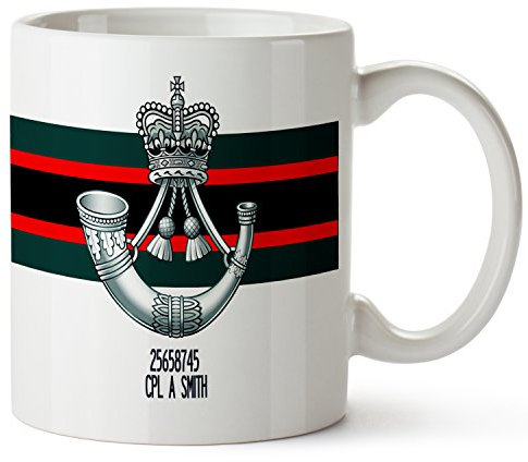 KRAFTYGIFTS Personalised The Rifles Mug Military Army - Add Name Military Gift MM72