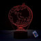 Optische Täuschung 3D Globus Erde Nacht Licht 16 Farben Andern Sich Fernbedienung USB-Strom Touch Schalter Dekor Lampe LED Lampe Tisch Kinder Brithday weihnachten Geschenk