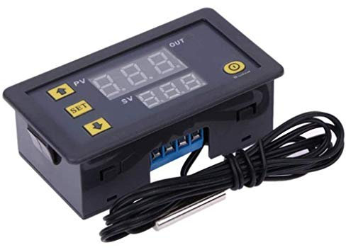 ARCELI Alarma de Alta Temperatura del regulador del Metro del regulador de Temperatura del termóstato del LCD Digital 12V 20A W3230
