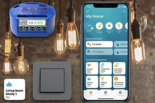 HomeKit Shelly 1 Switch compatible by HomekitBG