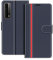 COODIO Handyhülle für Huawei P Smart 2021, Flip Case aus Kunstleder und TPU mit Magnetverschluss, Kartenfächer, Standfunktion, Dunkel Blau