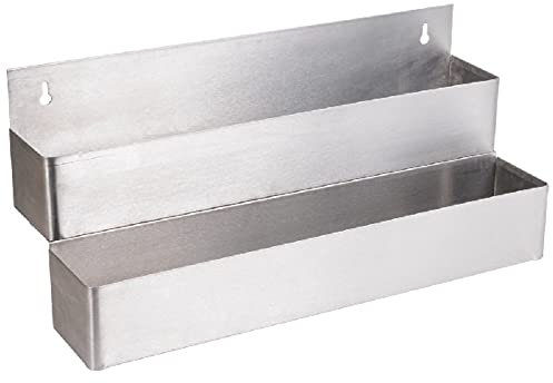 COCKTAIL7 Flaschenregal Doppelt Speed Rack aus Edelstahl 56cm für 12 Flaschen Flaschenhalter Cocktails