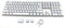 104 Teclas Teclas compatibles con interruptores MX Doubleshot Support iluminación LED ABS Teclas Teclas Perfil OEM para Bricolaje Gaming Teclado mecánico (Blanco)