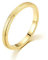 Gualiy Verlobungsring Gold, Eheringe aus Chirurgenstahl 316L mit 2MM Gold Matt Oberfläche Ring für Herren und Damen Gold, Größe 70 (22.3)