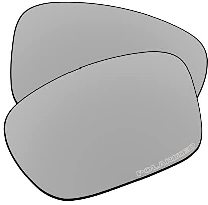 EZReplace Ersatzgläser für Oakley Jupiter Squared OO9135 Sonnenbrille (polarisierte Gläser), Aktualisiertes Polycarbonat-Metall in Silber, Einheitsgröße