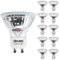 DiCUNO Bombilla LED GU10, 5W, Blanco neutro 4000K, Equivalente de halógeno 50W, Bombilla para foco LED GU10, 500lm, No regulable, 220-240V, Ángulo de haz 120 °, 10 Piezas
