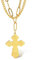 SIPURIS Orthodoxe Kreuz-Halskette für Männer, Jesus Christus, orthodoxer Kruzifix-Anhänger, Edelstahl, religiöser, christlicher Schmuck, Geburtstagsgeschenk (Gold1)