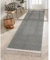 Lahome Boho Flur Läufer Teppich, 5x17.8 cm Küchenläufer Teppich Waschbar Badteppiche für Badezimmer Gewebte Baumwolle Teppich Läufer mit Quasten, fusselfrei, grauer Teppich für Schlafzimmer Wäsche