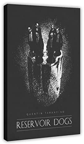 KOURT Filmposter Reservoir Dogs, klassisches Filmposter, Leinwand, Schlafzimmer, Dekoration, Sport, Landschaft, Büro, Raumdekoration, Geschenkrahmen: 30 x 45 cm