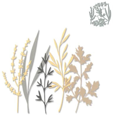 Sredwtk Zweig Stanzschablonen Blumen Set Cutting Dies Prägeschablonen Stanzformen Schablonen Für Scrapbooking, Fotopapier 3D Karten Handwerk Prägen DIY Herstellung Geschen