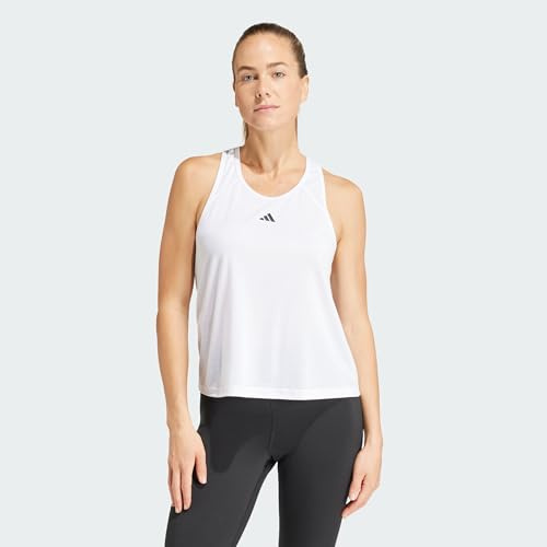 adidas Damen Train Essentials Minimal Branding Racerback Tank Top, White, XXL