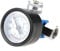 Spray Gun Air Pressure Regulator, G1/4 Airbrush Regulator Gauge Paint Gun Compressed Air Inline Regulator Miniature Air Compressor Regulator for Air Gun Air Compressor and Air Tool
