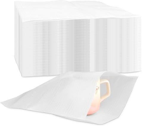 100 Stück Verpackungsmaterial 33x33cm Schaumfolie Umzugsmaterial Luftpolsterfolie Umzugskarton Schaumstoffverpackung Umzug Kartons Verpackung Schaumstoff Beutel für Glas, Möbel, Porzellan, Geschirr
