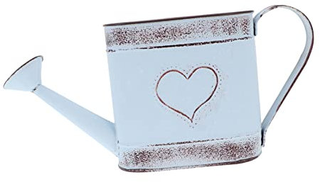 DIKACA Regadera Vintage de Metal Y Hierro Florero Decorativo para Decoración del Hogar Y Huertos