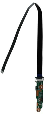 Power4Laptops reemplazo Placa del botón de Encendido del portátil con Cable Compatible con HP Home 15-d041se
