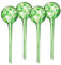 Relaxdays Bulle d’arrosage pour Vos Plantes, en lot Pratique de 4, en Verre, H x D : 30 x 9 cm, Vert
