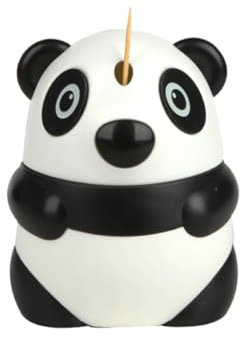 Banziaju Porta dello stecchino, Supporto Automatico di stuzzicadenti con dispensatore di Bastoncini da Cocktail a Forma di stuccatura a Forma di Panda.