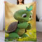 Süße Schildkröte Decke Kuscheldecken Couchdecke, Übergroße Warme Super Weiche Decke, Schlafdecke Tagesdecke Flauschige Decke（180×200cm）