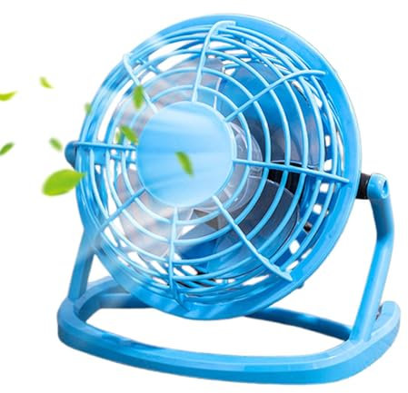 Walopola Ventilador USB pequeño, ventilador de escritorio - Ventilador de escritorio silencioso portátil de 4 pulgadas | Ventilador eléctrico de refrigeración por aire, ventiladores de mesa, pequeño
