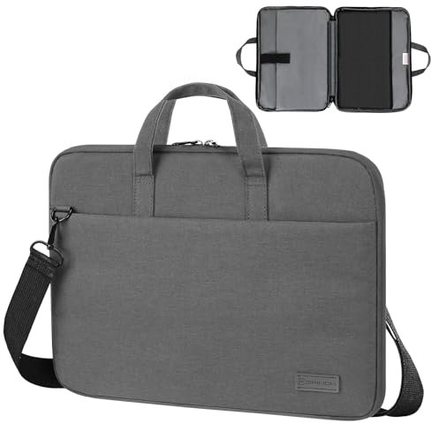 Luckits Laptoptasche 15.6 zoll, Wasserdicht dünn Notebook tasche Mit verstellbarem Schultergurt aktenkoffer, Kompatibel mit Apple Macbook Dell Acer ASUS Samsung HP Microsoft Lenovo laptop sleeve
