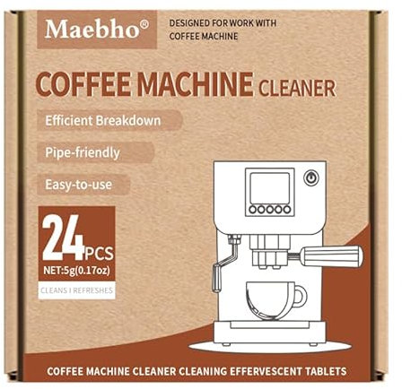 Descaling Tablets for Fully Automatic Coffee Machines and Coffee Machines, Descaling Tablets for Delonghi/Siemens EQ Series/Bosch/Miele Pack of 24