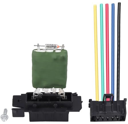 Bohaner Auto Gebläsemotorwiderstand mit Verkabelung Reparatur Stecker Kabelbaum Heizung Motor Gebläse Lüfter Widerstand Regler 13248240 77364061 55702407 6845796 für Opel Corsa D/MK3