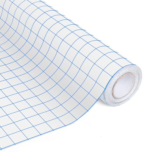SDLDEER Transferfolie Plotter für Plotterfolie 30,5 x 600 CM Übertragungsfolie Plotter für Abziehbilder, Transfer Film Plotter für Partydekoration, Becher, Fenster und Aufkleber, Blau