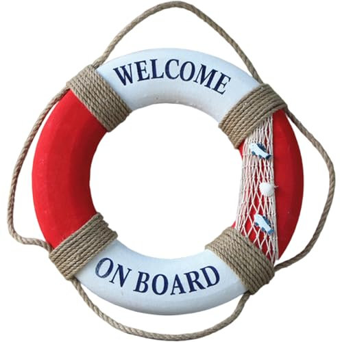 Galleggianti per piscina, salvagente in schiuma con corda perimetrale, anello di salvataggio portatile e leggero da 40,6 cm, per piscina, lago, fiume, mare