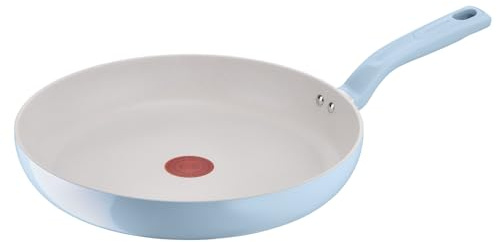Lagostina Brezza, Padella Antiaderente Ø 30 cm, Rivestimento Mineralia, Indicatore di Calore Thermo-Signal, Manico Rivettato, Compatibile con Induzione