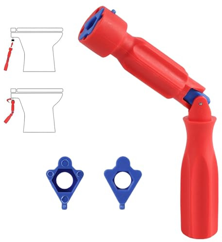 1 Set Toilet Seat Tightening Tool &1 Replacement Heads Toilet Seat Spanner | Universal Toilet Seat Spanner Plumbing Tool, For Removal, Installation, and Repair