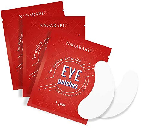 NAGARAKU Eyelash Extension Eyepads Under Eyepads Gel Eyepach Hydrogel Eyepach 100 pares de Herramientas de Maquillaje Adhesivo